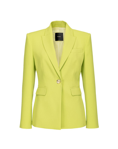 Pinko Single-breasted Button-fastening Jacket In Green