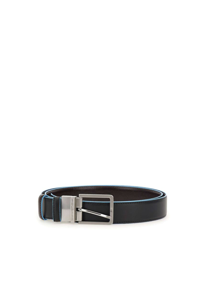 Piquadro Reversible Belt Nero-mogano  Man