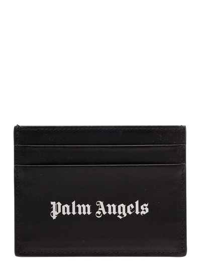 Palm Angels Logo Cardholder In Black