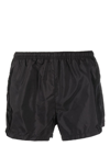 PRADA PRADA LOGO-PRINT SWIM SHORTS