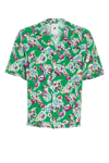 Pt Torino Shirt In Viscose And Linen Blend With Floral Print In 0430