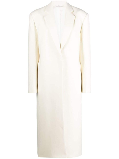 Rev Tailored Single-breasted Coat In Beige