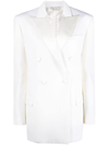 Rev Virgin Wool Double-breasted Coat In Beige