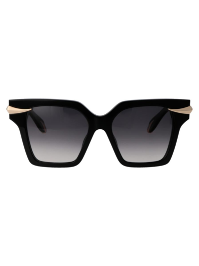 Roberto Cavalli Src002m Sunglasses In 0700 Black