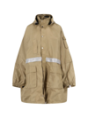 Rokh Logo Hooded Parka In Brown