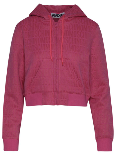 Moschino Pink Cotton Blend Sweatshirt