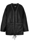 Rotate Birger Christensen Rotate Textured Oversized Jacket In Black