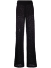 ROTATE BIRGER CHRISTENSEN ROTATE STRUCTURED KNIT TAPERED PANTS