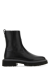 Ferragamo Man Ankle Boots Black Size 9 Calfskin In Blackbiscotto