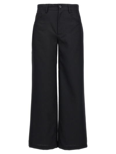 Séfr Jiro Wide-leg Trousers In Black