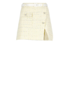 Self-portrait Boucle Mini Skirt In Yellow