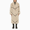 Stand Studio Beige Everleigh Faux-fur Coat In Beige