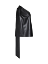 Stella Mccartney Ladies Black Scarf One-shoulder Top In Black