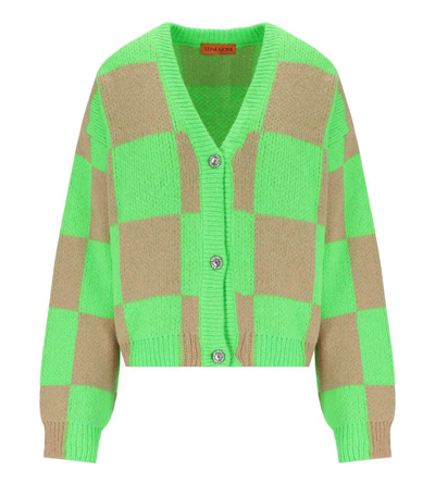 Stine Goya Amara Cardigan In Green