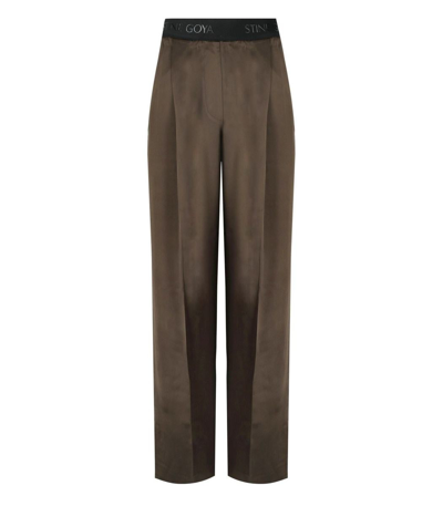 STINE GOYA STINE GOYA  CIARA BROWN WIDE LEG TROUSERS