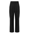 STINE GOYA STINE GOYA  CIARA BLACK WIDE LEG TROUSERS WITH RHINESTONES