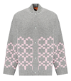 Stine Goya Tino Snap Front Wool Blend Sweater In Grey