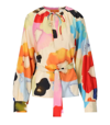 Stine Goya Vianna Tie Dye Floral Blouse In Multicolor