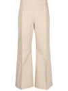 Studio Nicholson Acapulco Flared Trousers In Grey
