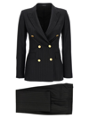Tagliatore Wool Blend Suit In Black