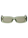 Attico The  Sunglasses In 18 Green Gold Green