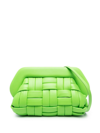 Themoirè Bios Weaved Mantis Clutch Bag In Green