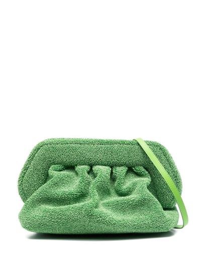 Themoirè Gea Re-fur Clutch Bag In Green