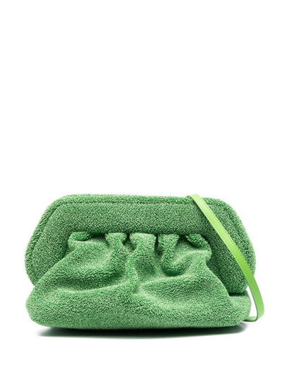 Themoirè Bios Re-fur Clutch Bag In Green