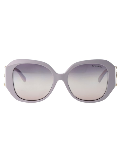 Tiffany & Co . Sunglasses In 8381el Rosa Orchidea/grigio Ghiaccio