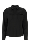 Tom Ford Long-sleeved Satin Shirt In Black