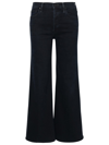 MOTHER MOTHER TOMCAT ROLLER JEANS IN BLACK COTTON