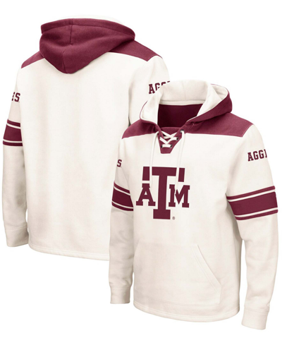Colosseum Men's Cream Texas A M Aggies 2.0 Lace-up Hoodie