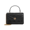 Tory Burch Mini Kira Chevron Handbag In Black