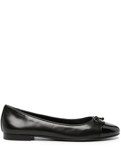 TORY BURCH TORY BURCH BOW LEATHER BALLET FLATS