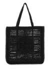 Tory Burch Ella Crochet Tote Bag In Black