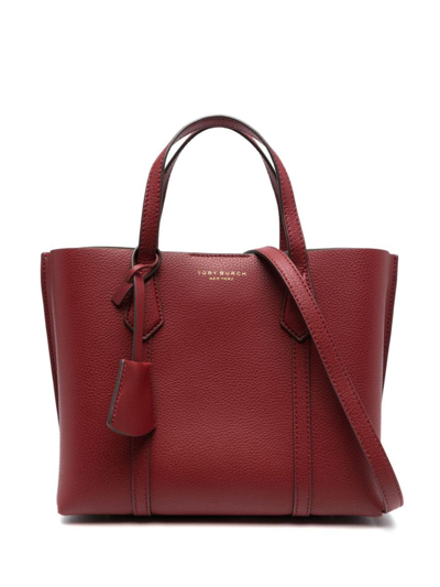 Tory Burch Small Perry Triple-compartment Tote Bag In Red