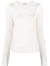 TWINSET TWINSET FAUX FUR-TRIM  TOP