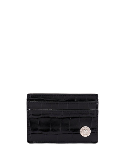 Versace Card Holder In Black