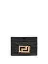 VERSACE VERSACE GRECA GODDESS LEATHER CREDIT CARD CASE