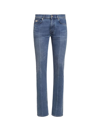Versace Stretch Denim Slim Fit Jeans In Blue