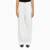 Wardrobe.nyc High-rise Straight Jeans In White