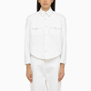 Wardrobe.nyc White Denim Jacket In White
