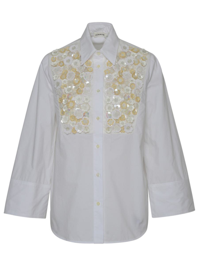 P.a.r.o.s.h Camicia In Cotone Bianca In White