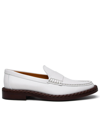 TOD'S TOD'S WHITE LEATHER LOAFERS