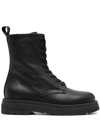 WOOLRICH WOOLRICH LEATHER LACE-UP ANKLE BOOTS