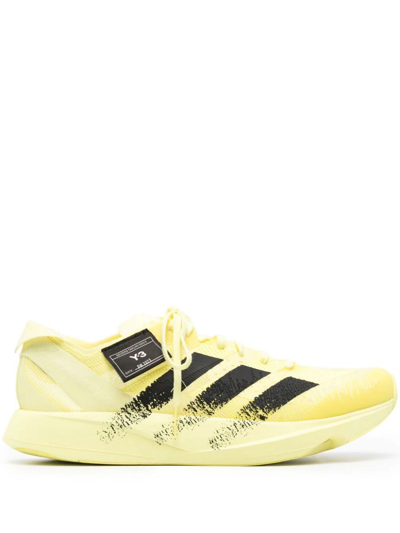 Y-3 Adidas Takumi Sen 9 Two-tone Sneakers In Yellow