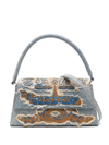 Y/project Paris' Best Metallic Shoulder Bag In Denim
