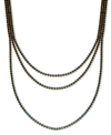 GUESS RHINESTONE LAYERED TENNIS NECKLACE, 16" + 2" EXTENDER
