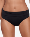 LAUREN RALPH LAUREN BEACH CLUB RUCHED BIKINI BOTTOMS