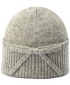 KATE SPADE WOMEN'S BOW RIBBED-CUFF KNIT BEANIE